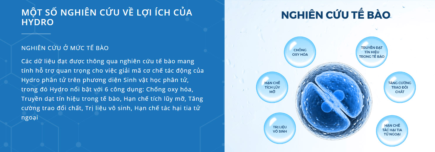 Nước ion kiềm Trimion với tế bào