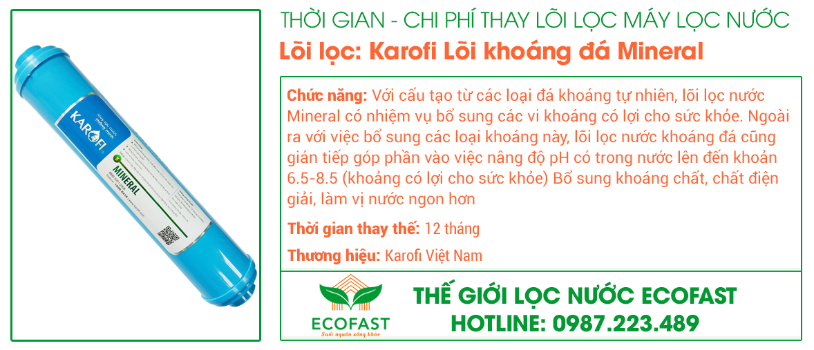 Lõi lọc nước Mineral (Khoáng đá)