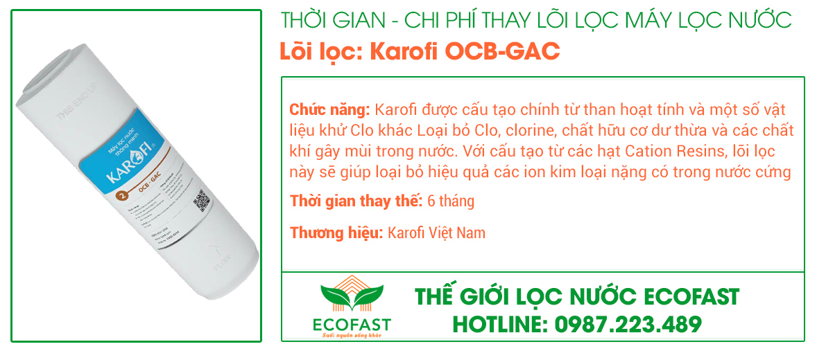Lõi lọc thô số 2: OCB-GAC