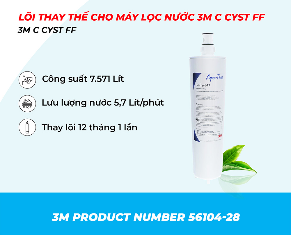 Lõi lọc nước uống 3M AP EASY CYST FF made in USA