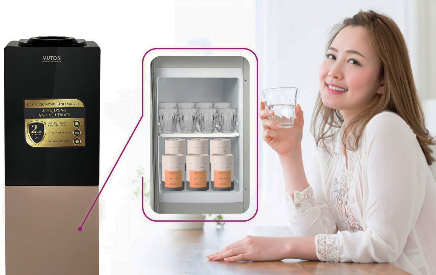 Khoang chứa Mutosi MD-203 chính hãng