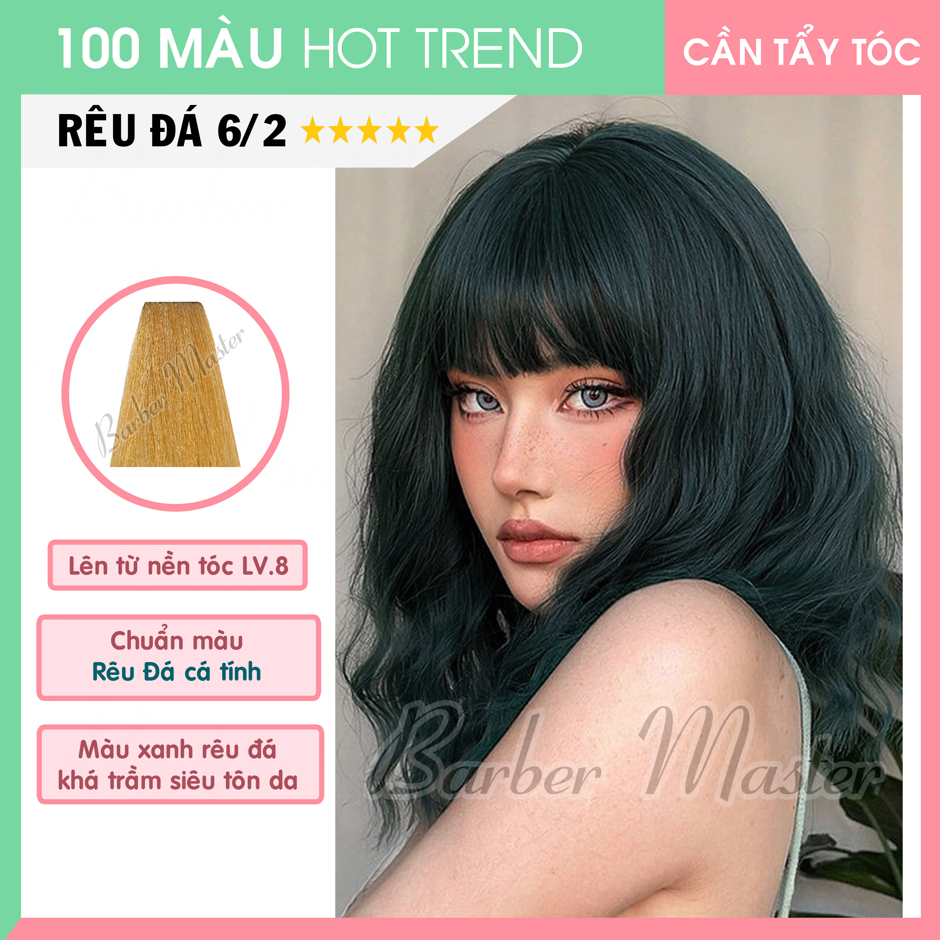 NƠI BỎ SỈ THUỐC NHUỘM HÀN QUỐC MÀU RÊU ĐÁ UY TÍN NHẤT TPHCM