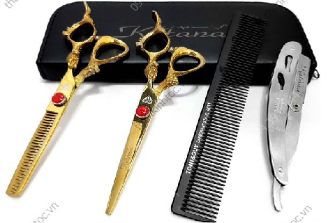Bộ kéo cắt tỉa tóc chuyên nghiệp chính hãng tốt nhất Katana M11- Chính hãng 6.0 (Quà tặng)