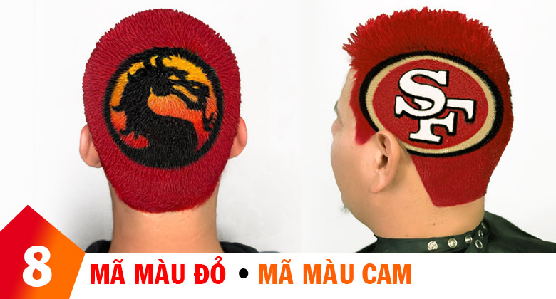 Thuốc nhuộm tóc màu Đỏ & Cam l dành cho Barber shop tóc nam l Hair salon tóc nữ