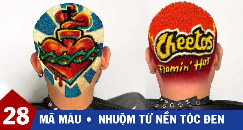 Nhuộm từ nền tóc đen - Tóc vẫn lên chuẩn màu