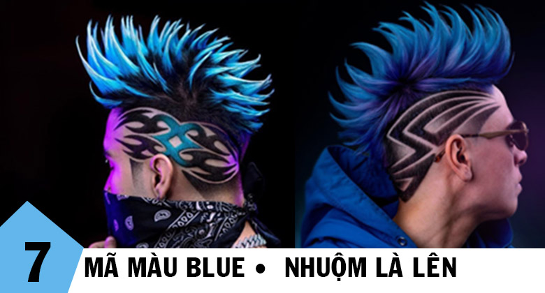 Thuốc nhuộm tóc màu Xanh Dương l Giá rẻ cho Barber shop tóc nam l Hair salon tóc nữ