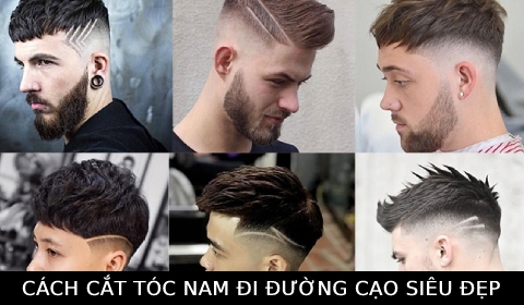 Cách cắt tóc nam kết hợp tạo đường cạo chiếc lá độc đáo