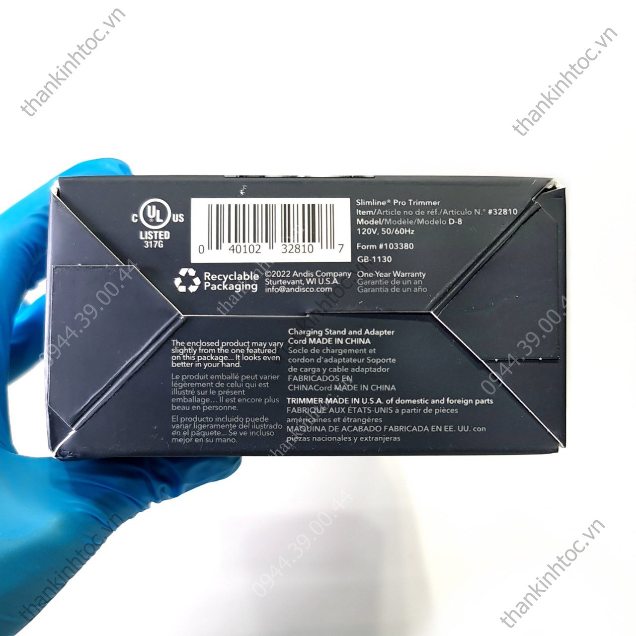 Tông đơ viền ANDIS SLIM PRO LI (CHORME) chính hãng USA