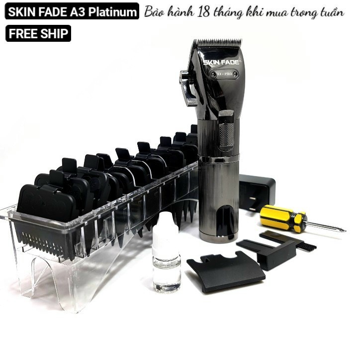 Tông đơ pin Lưỡi đơn Đa Năng A3 Platinum Chính hãng