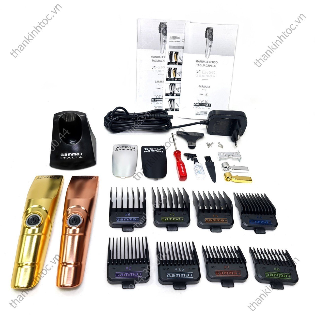 Tông Đơ Pin Gamma+ X-Ergo Magnetic Chính Hãng Italia