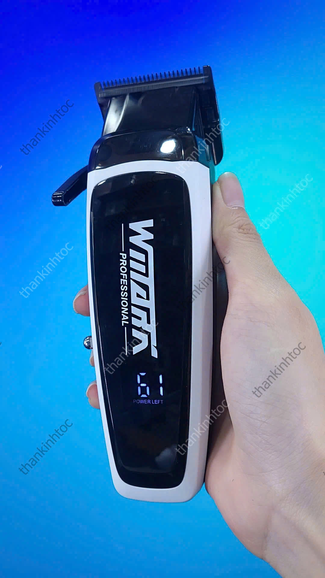 Tông Đơ Pin Lưỡi Đơn WMARK NG-8061 White Chính Hãng