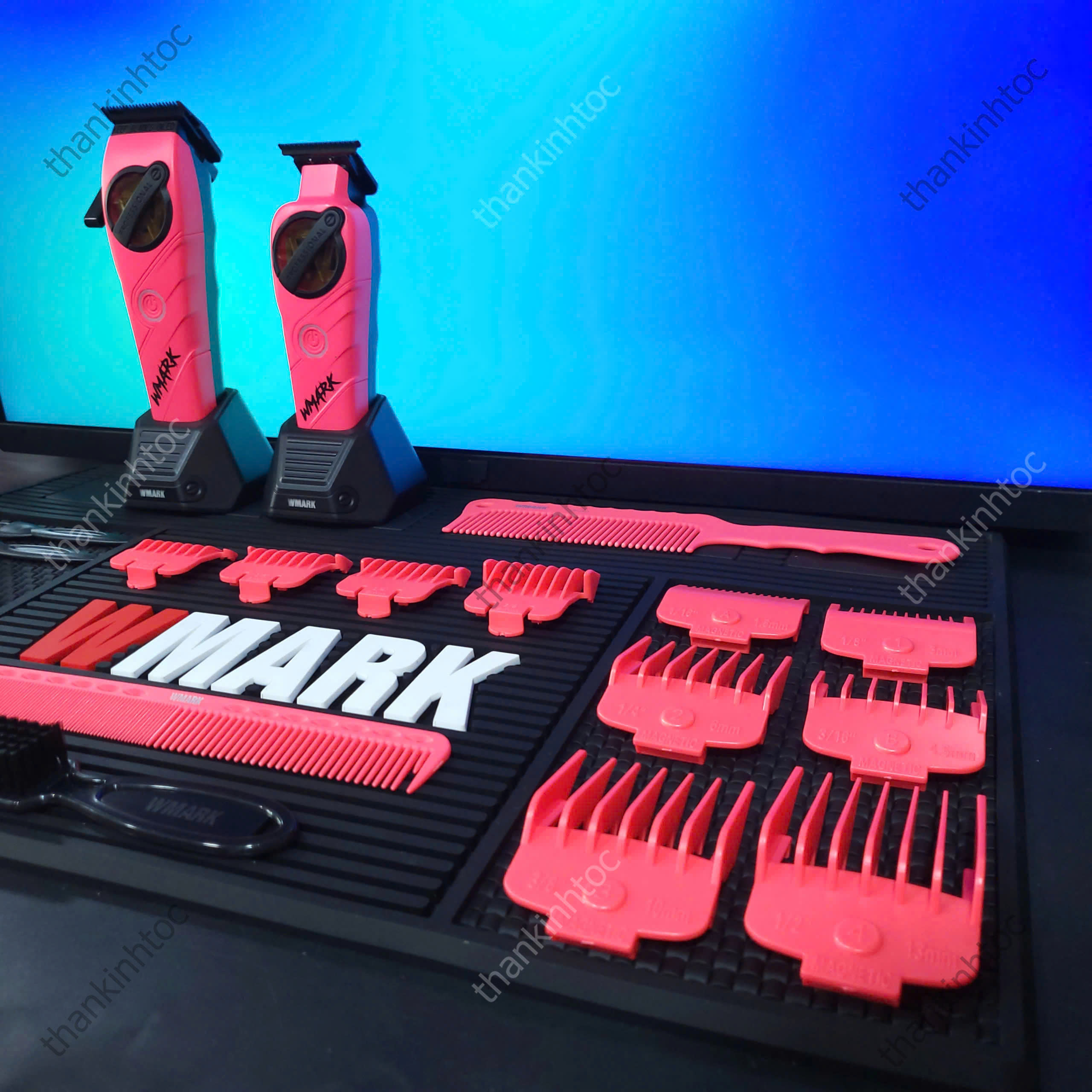 Combo WMARK NG-8613KIT Pink Chính Hãng | Tông đơ cắt + Tông viền