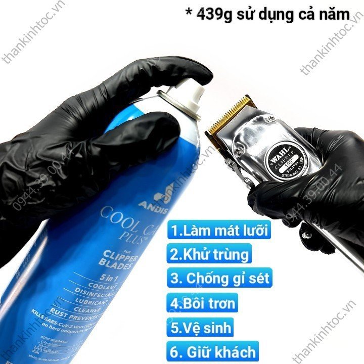 Bình xịt mát lưỡi Andis Cool Care Chính hãng USA