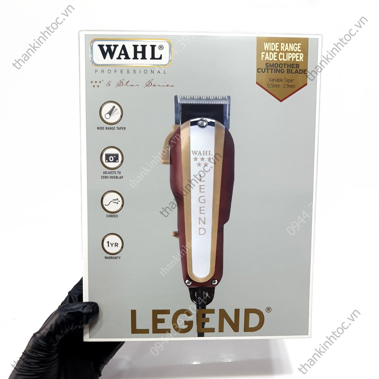 Tông đơ điện lưỡi đơn Wahl Legend chính hãng USA Bản quốc tế 220V