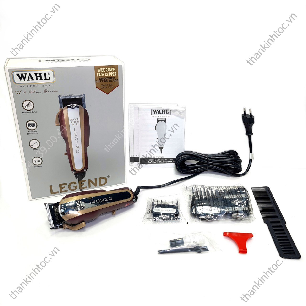 Tông đơ điện lưỡi đơn Wahl Legend chính hãng USA Bản quốc tế 220V