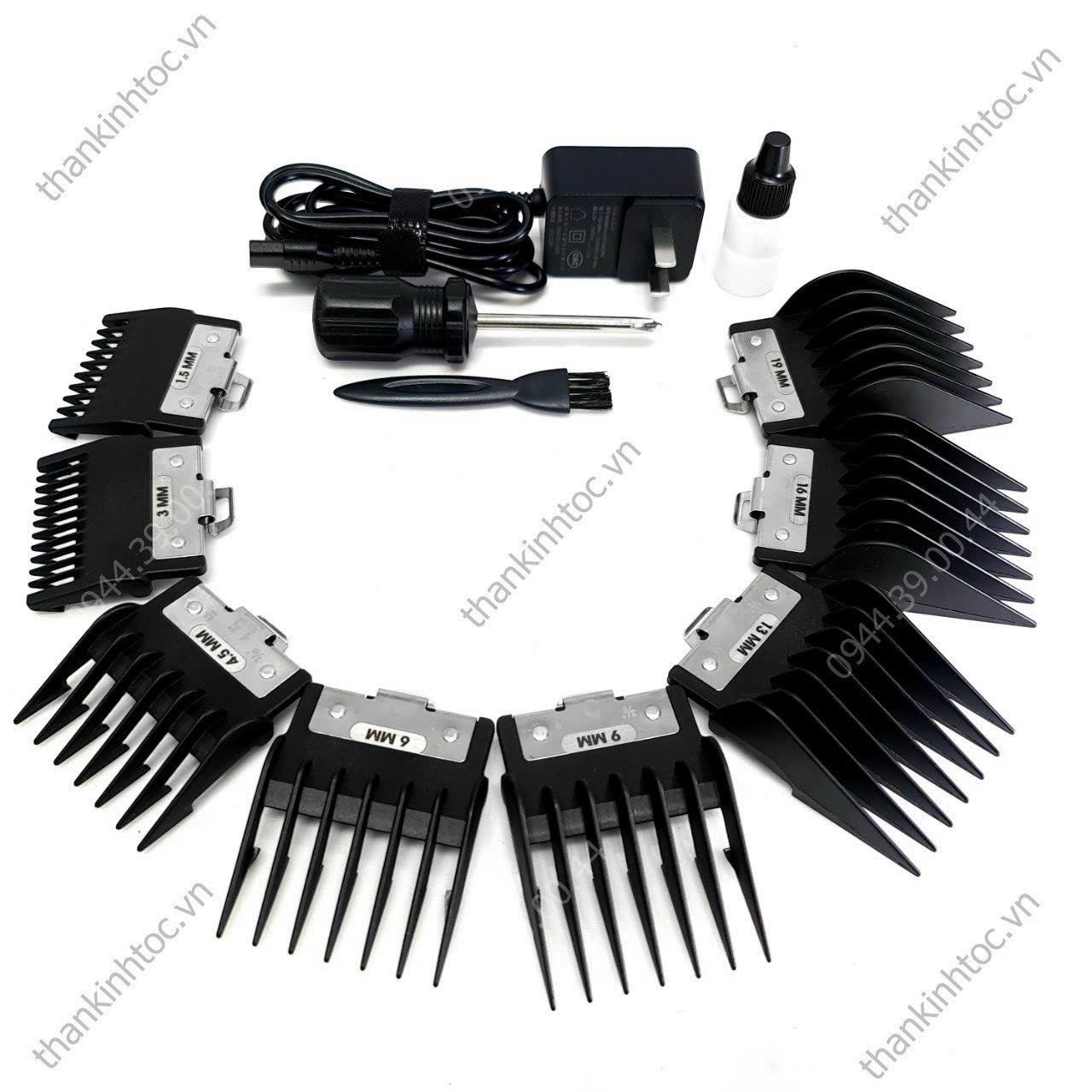 Tông Đơ Pin Lưỡi Đơn S | F Pro Black SC01 Limited Edition Chính Hãng