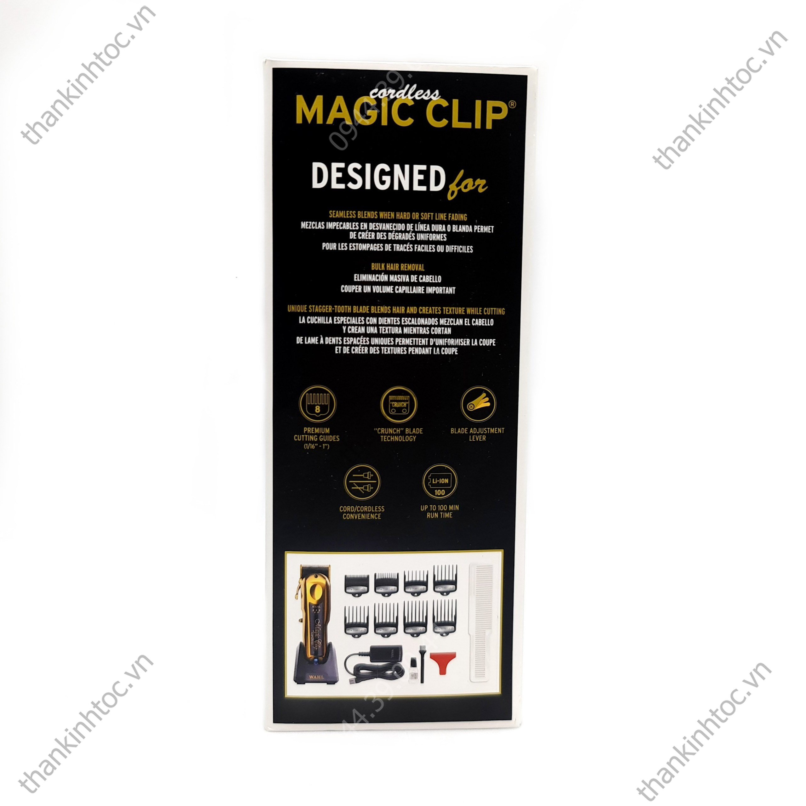 Tông Đơ Pin Lưỡi Kép Wahl Magic Gold Chính Hãng USA