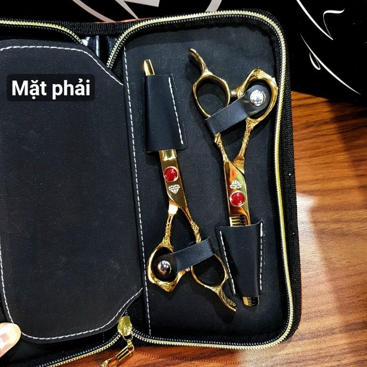 Ví Chứa Đựng 2 Kéo Cắt Tóc Cá Sấu