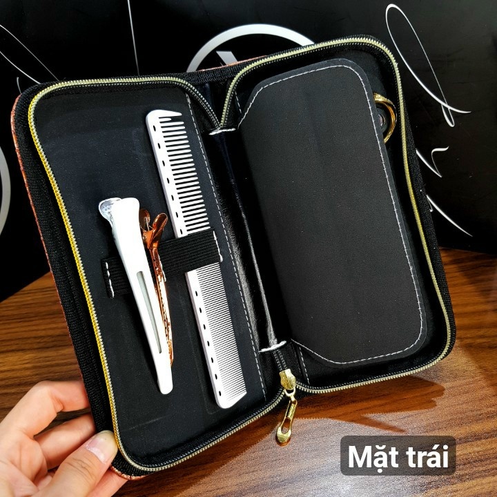 Ví Chứa Đựng 2 Kéo Cắt Tóc Cá Sấu
