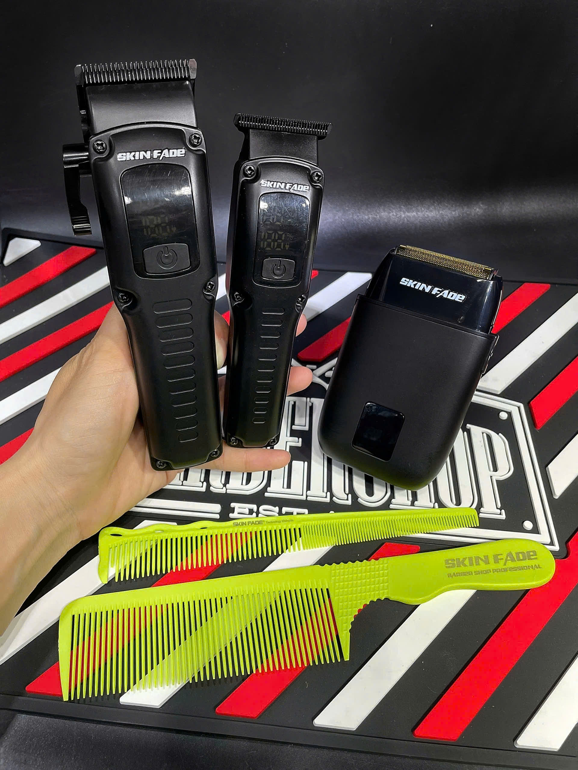 Combo Tông Đơ Skin Fade 977 Chính Hãng (3 in 1)