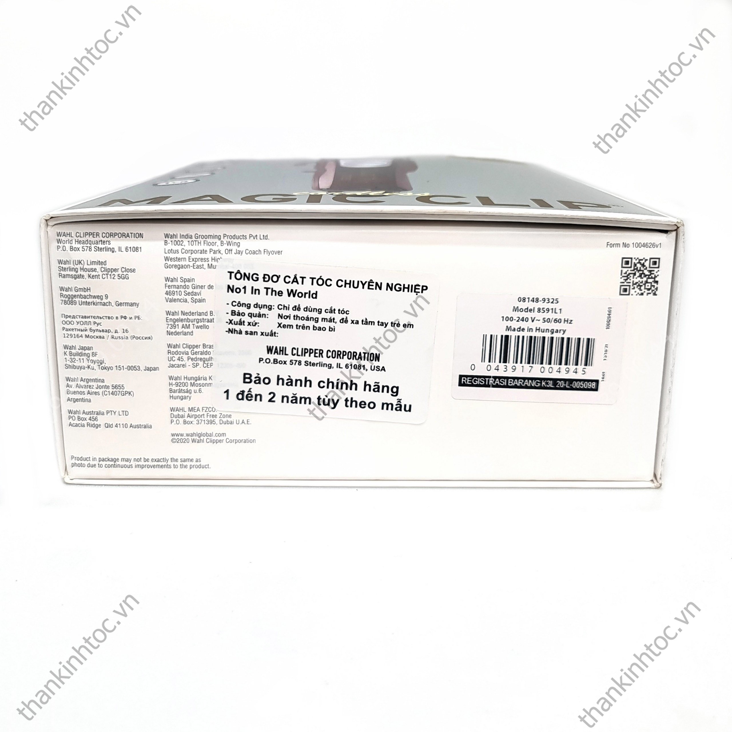 Tông đơ pin lưỡi kép WAHL Magic Clip Chính hãng USA Bản quốc tế