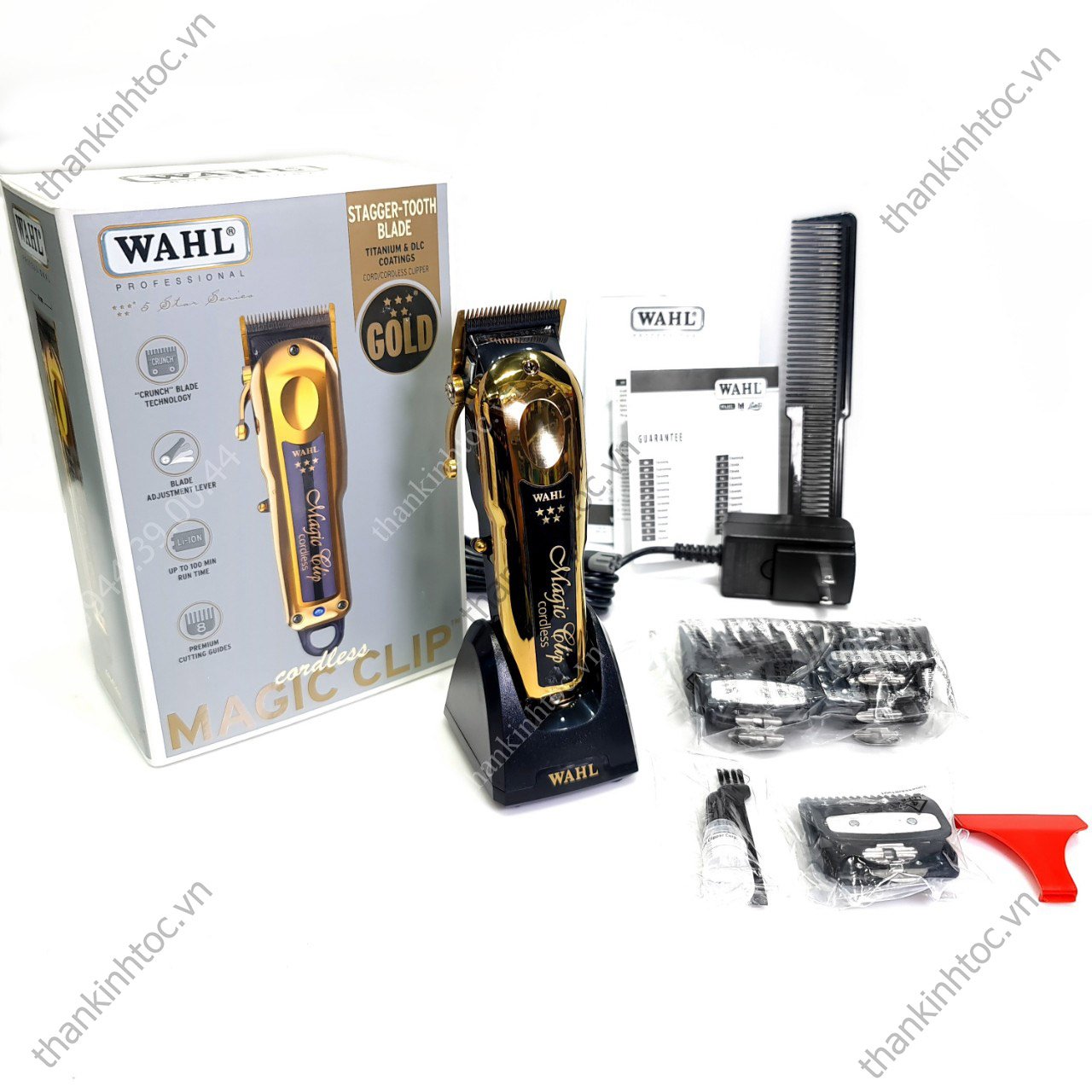 Tông Đơ Pin Lưỡi Kép Wahl Magic Gold Chính Hãng USA
