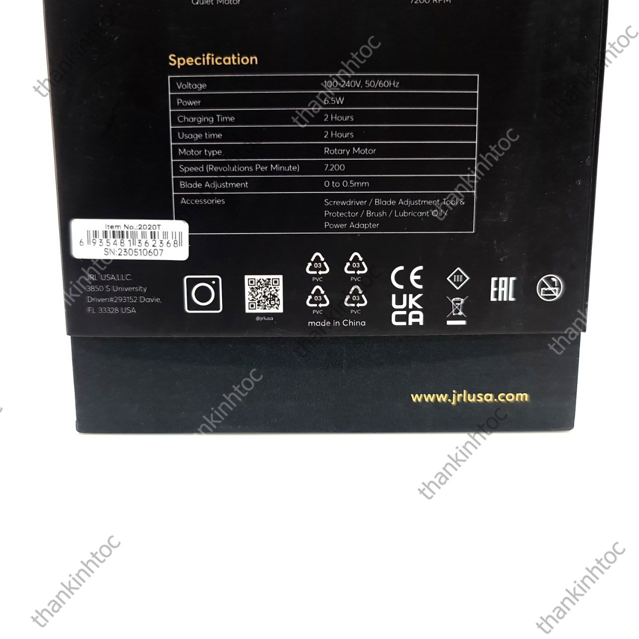 Tông Đơ Viền JRL Crom chính hãng USA