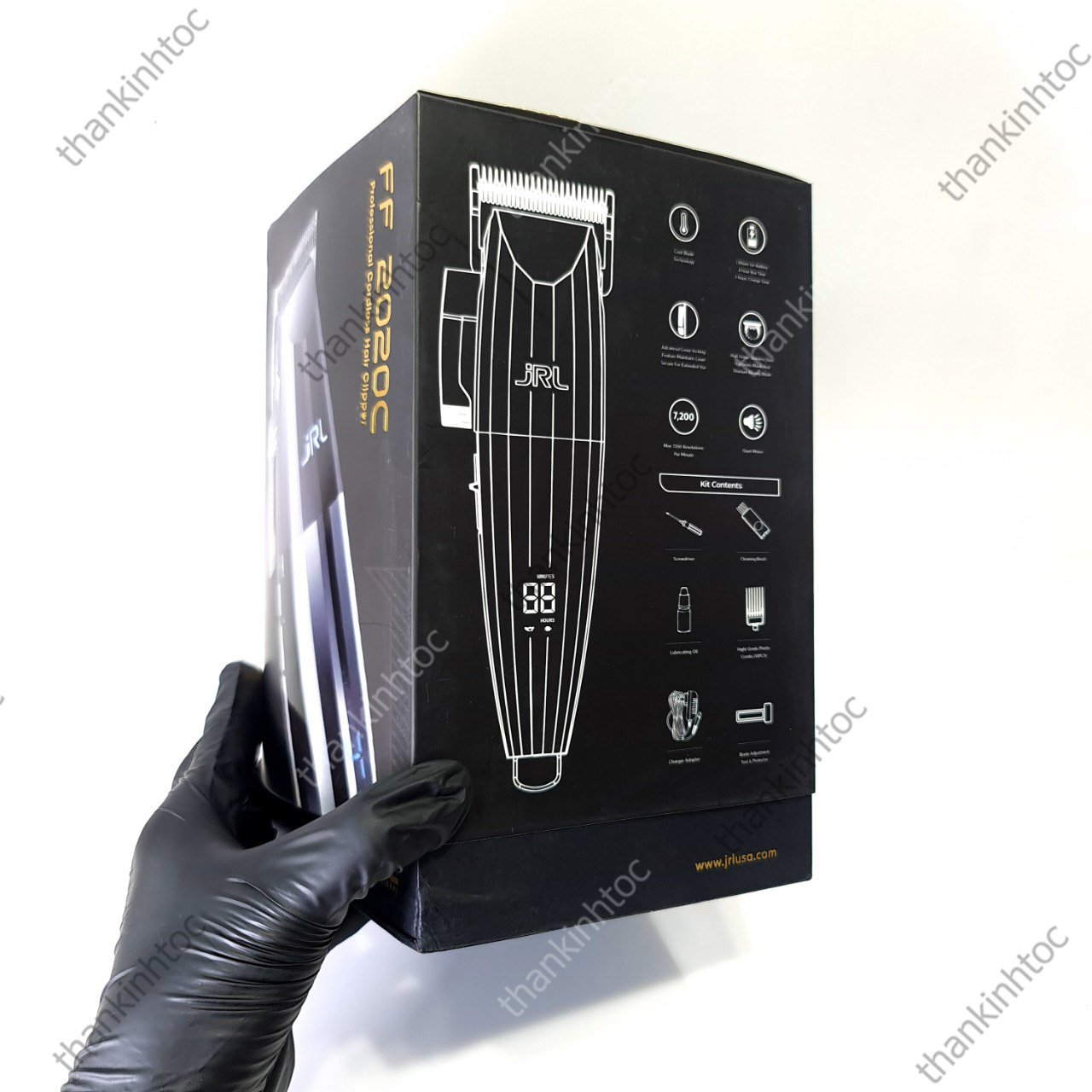 Tông Đơ Pin Lưỡi Đơn JRL Crom Chính hãng USA Bản Nội Địa