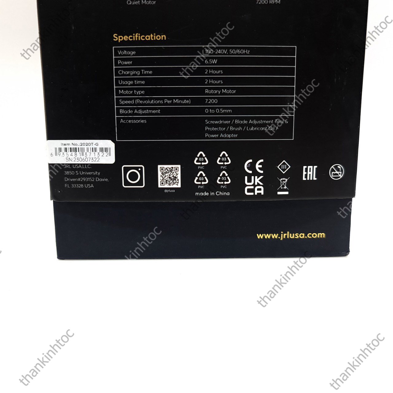 Tông Đơ Viền JRL Gold chính hãng USA