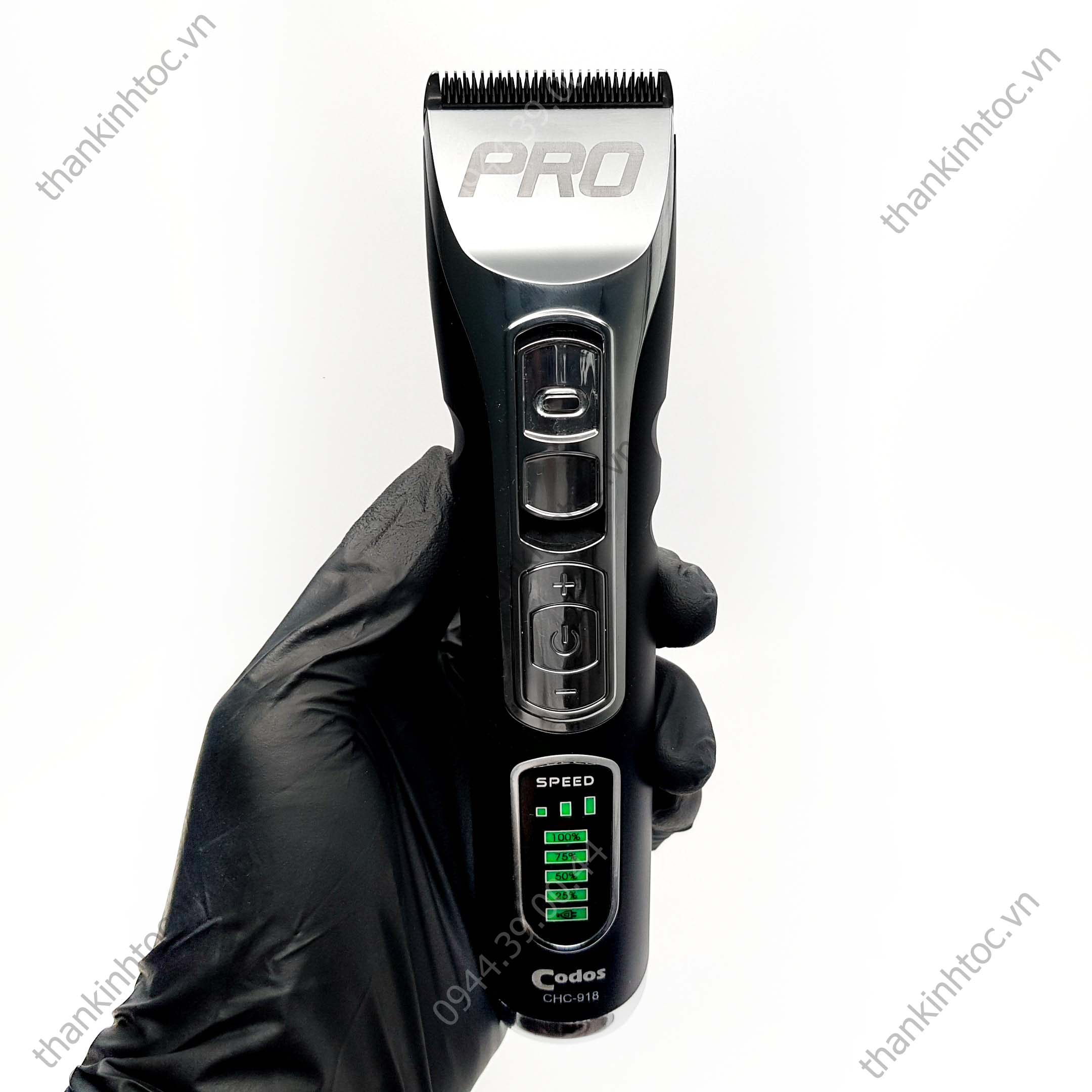 Tông đơ pin Lưỡi đơn CODOS 918 PRO Chính hãng