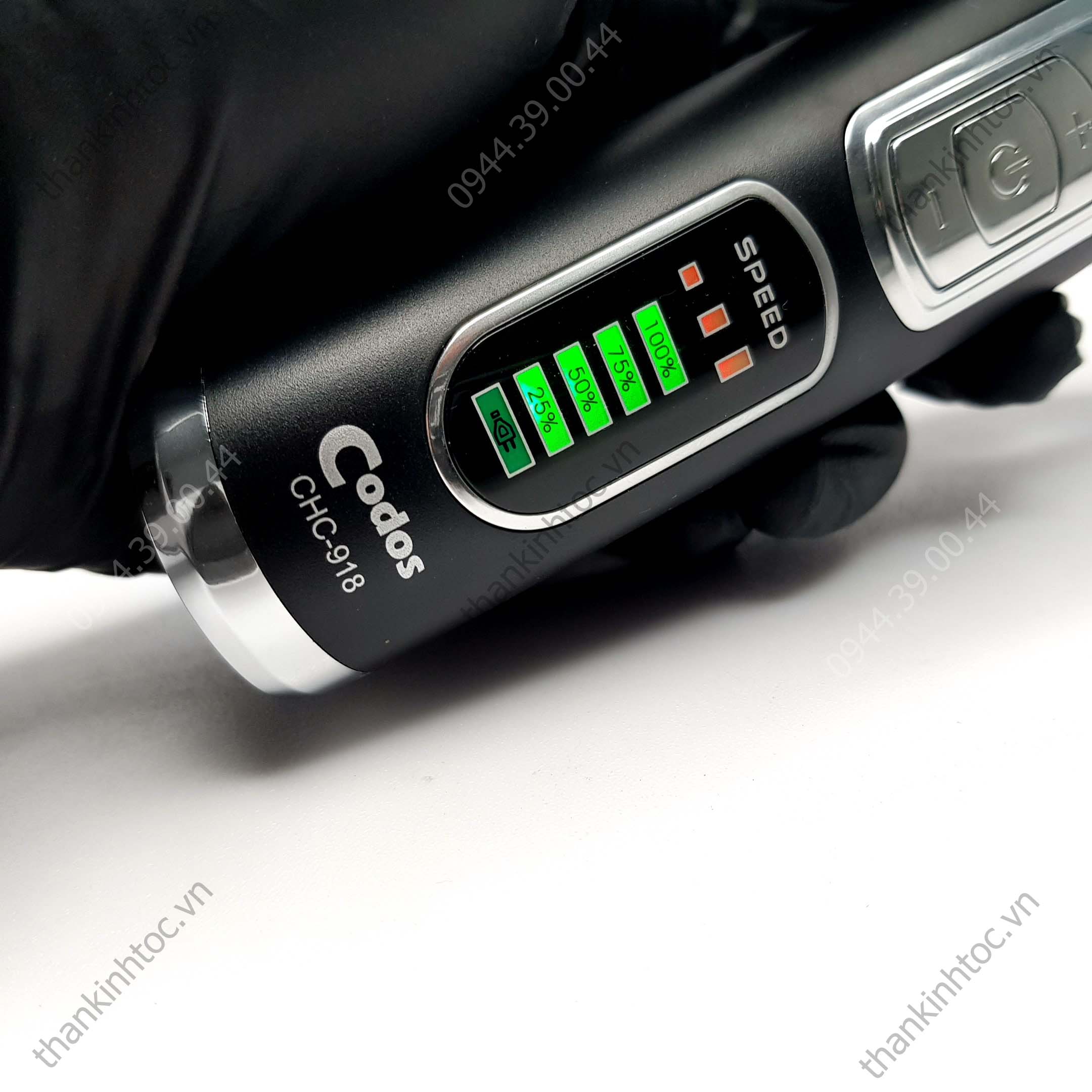 Tông đơ pin Lưỡi đơn CODOS 918 PRO Chính hãng