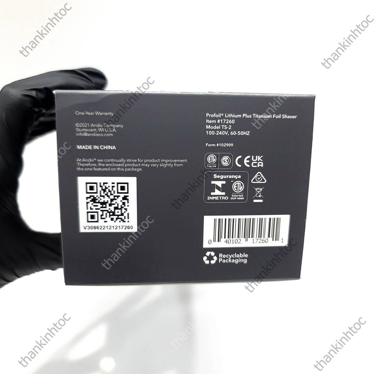 Máy Cạo khô Andis Plus chính hãng USA