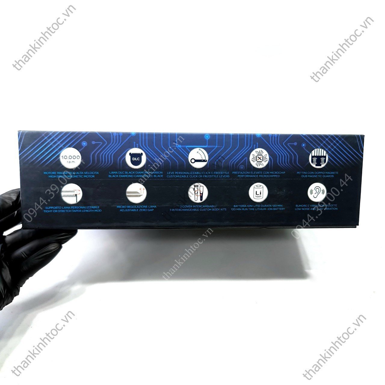 Tông Đơ Pin Gamma+ X-Ergo Magnetic Chính Hãng Italia