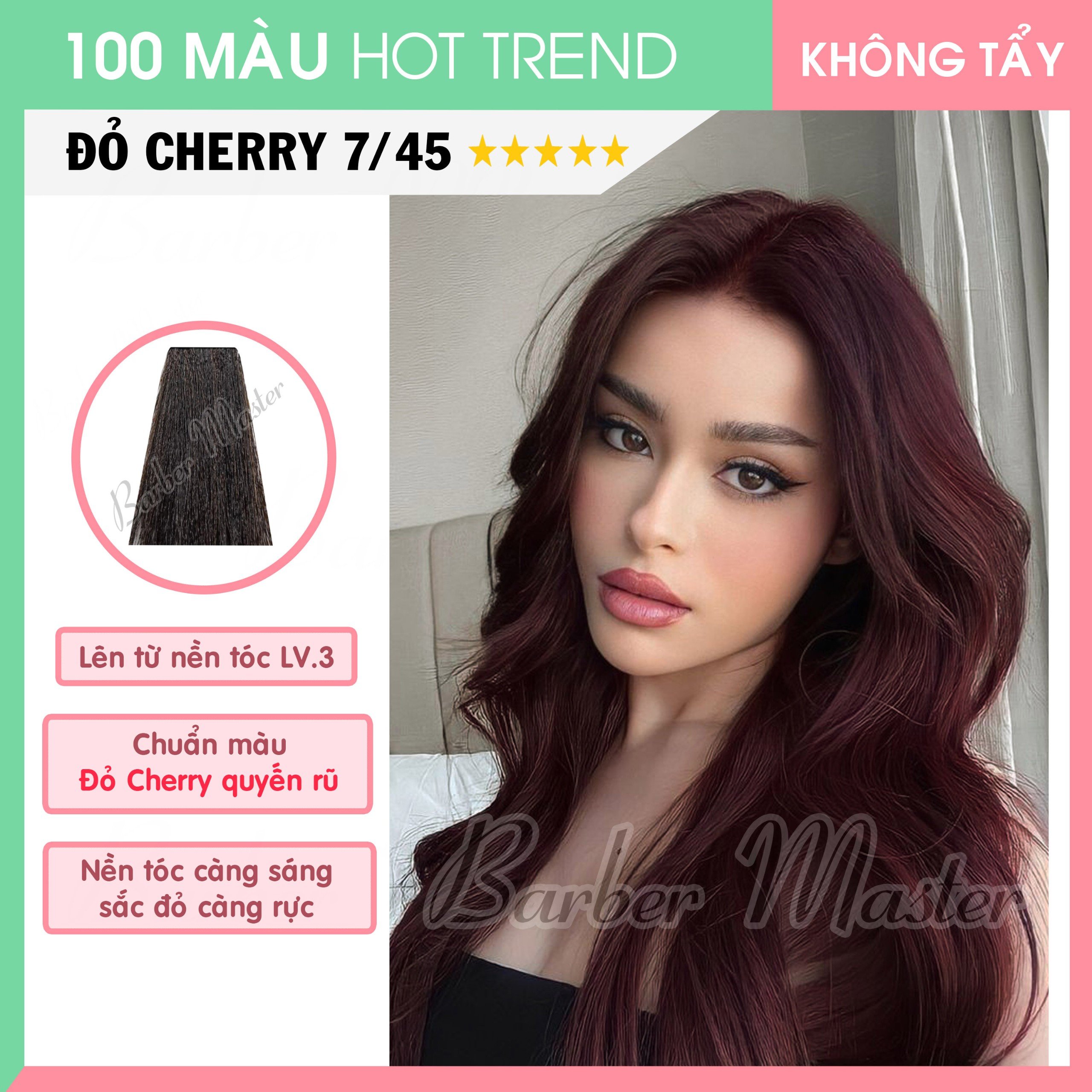 7/45 Nâu Đỏ Cherry - Level 3