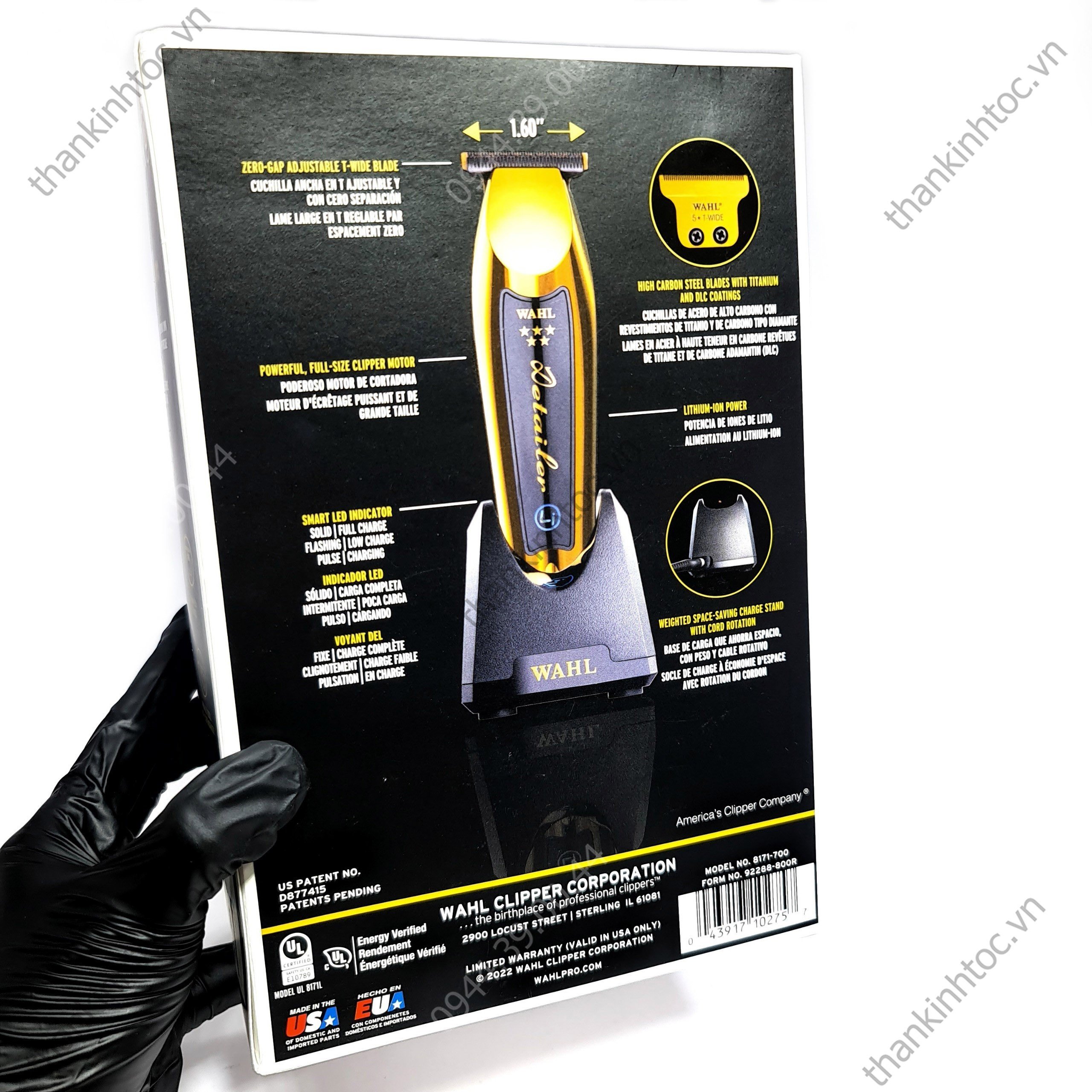 Tông Đơ Viền Wahl Detailer Gold Pro Li Chính Hãng USA