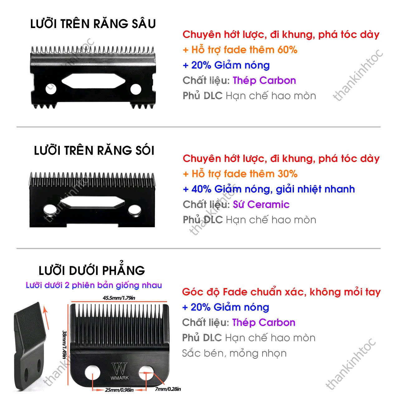 Tông Đơ Pin Từ Tính WMARK NG-X1 PLUS Chính Hãng