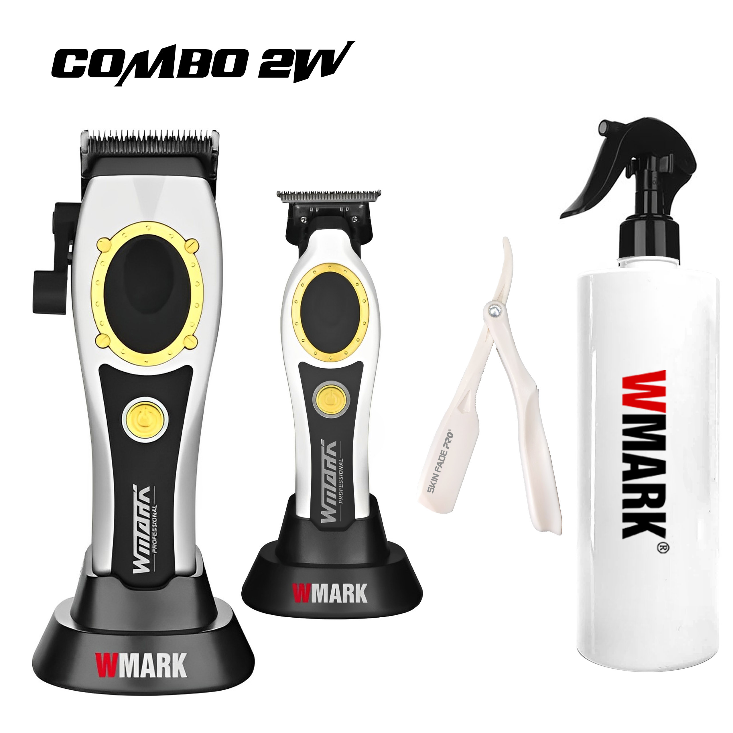 Combo 2W WMARK | Tông đơ pin NG-7030 + Tông viền NG-7230
