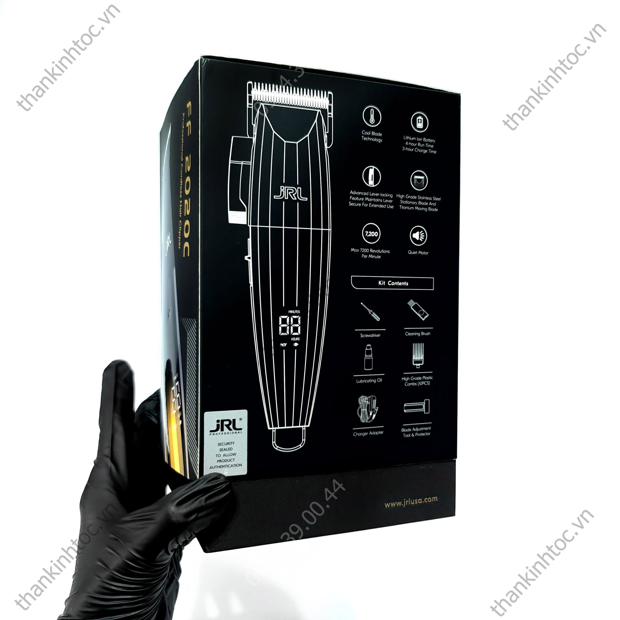 Tông Đơ Pin Lưỡi Đơn JRL Gold chính hãng USA Bản nội địa