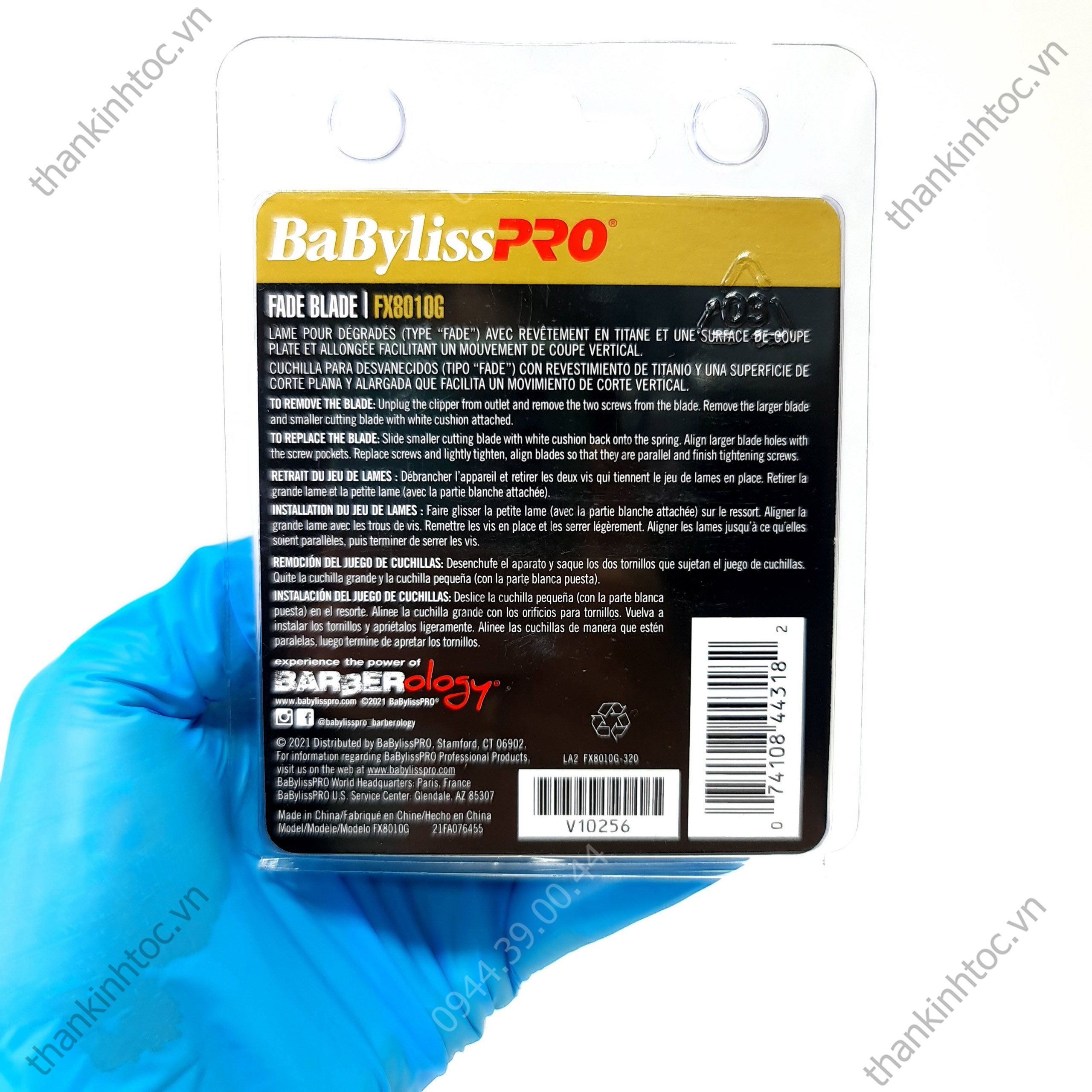 Lưỡi Đơn USA Babyliss Gold Chính Hãng