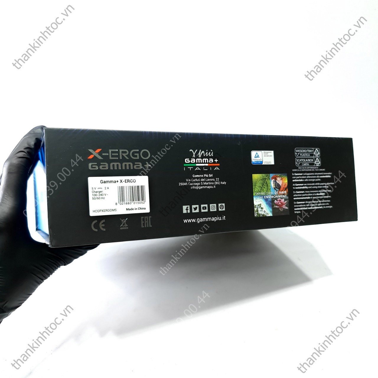 Tông Đơ Pin Gamma+ X-Ergo Magnetic Chính Hãng Italia