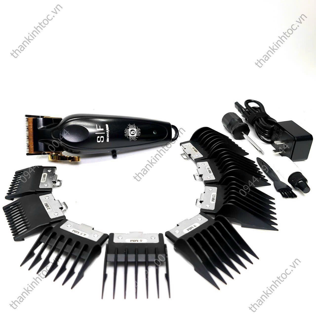 Tông Đơ Pin Lưỡi Đơn S | F Pro Black SC01 Limited Edition Chính Hãng