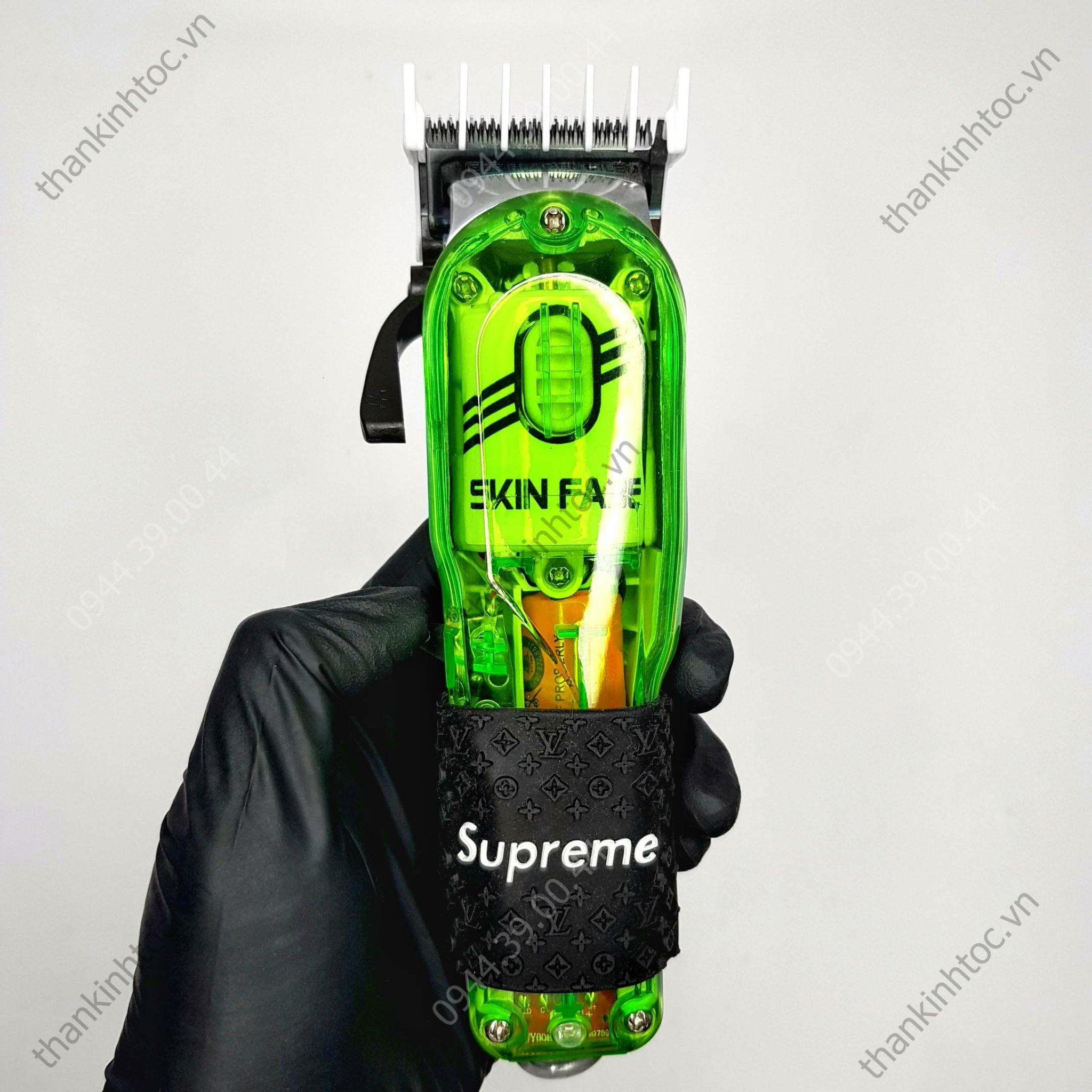 Tông đơ pin Lưỡi kép A2 Green Chính hãng