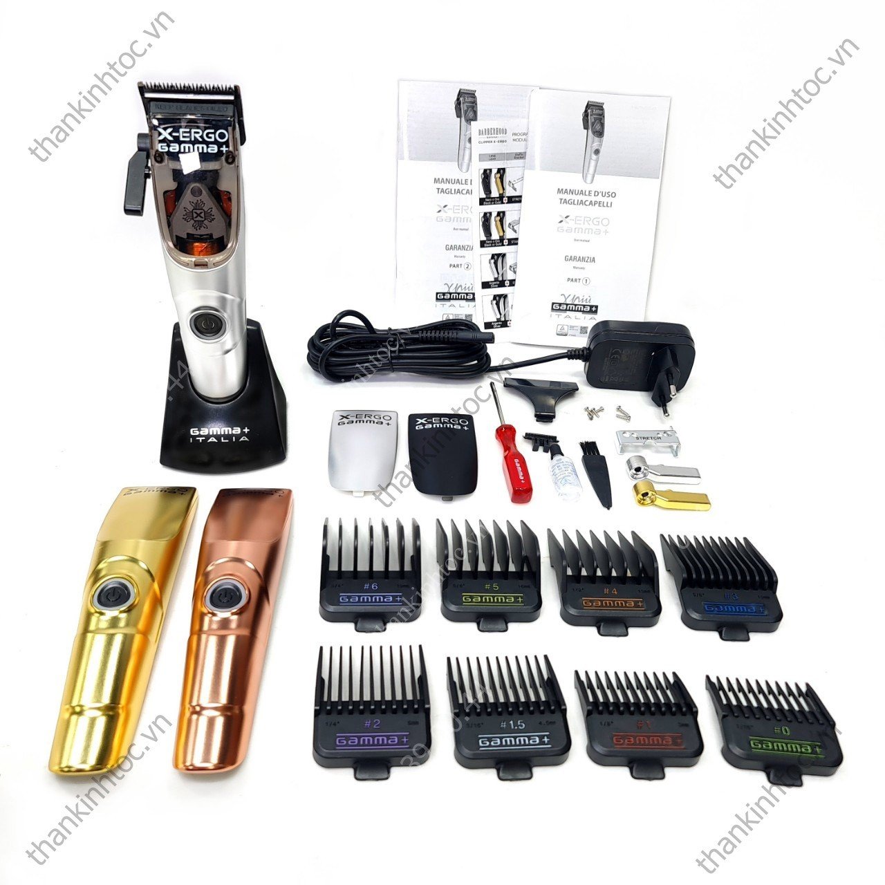 Tông Đơ Pin Gamma+ X-Ergo Magnetic Chính Hãng Italia