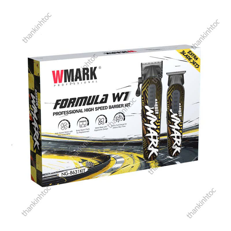 Combo WMARK NG-8631KIT Chính Hãng | Tông đơ cắt + Tông viền
