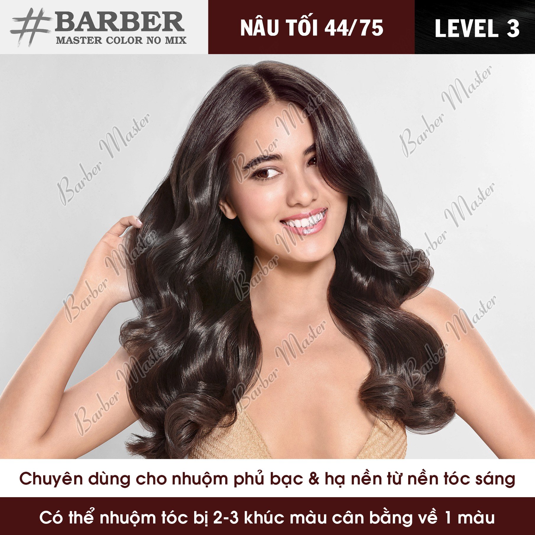 44/75 Nâu Tối - Phủ bạc