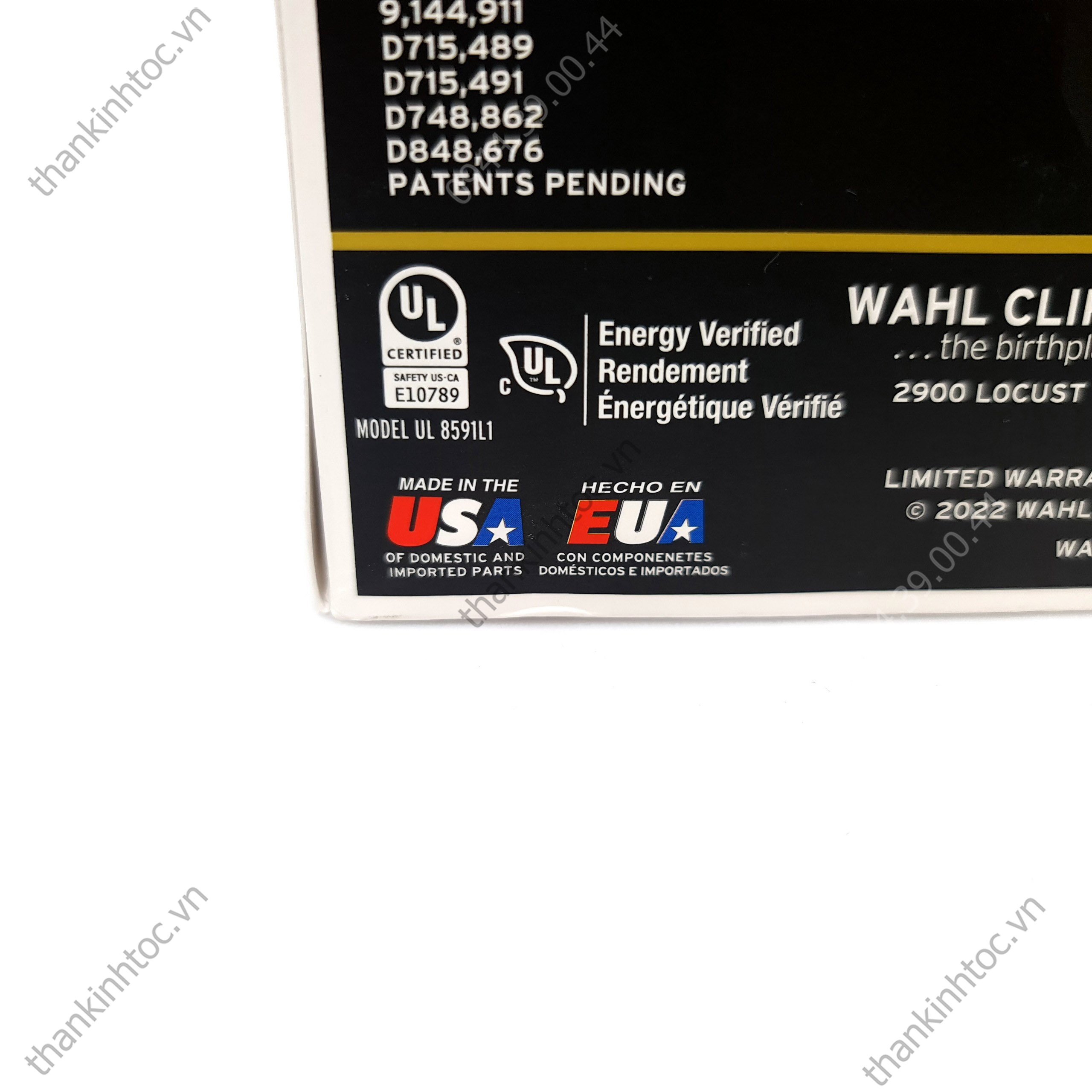 Tông Đơ Pin Lưỡi Kép Wahl Magic Gold Chính Hãng USA