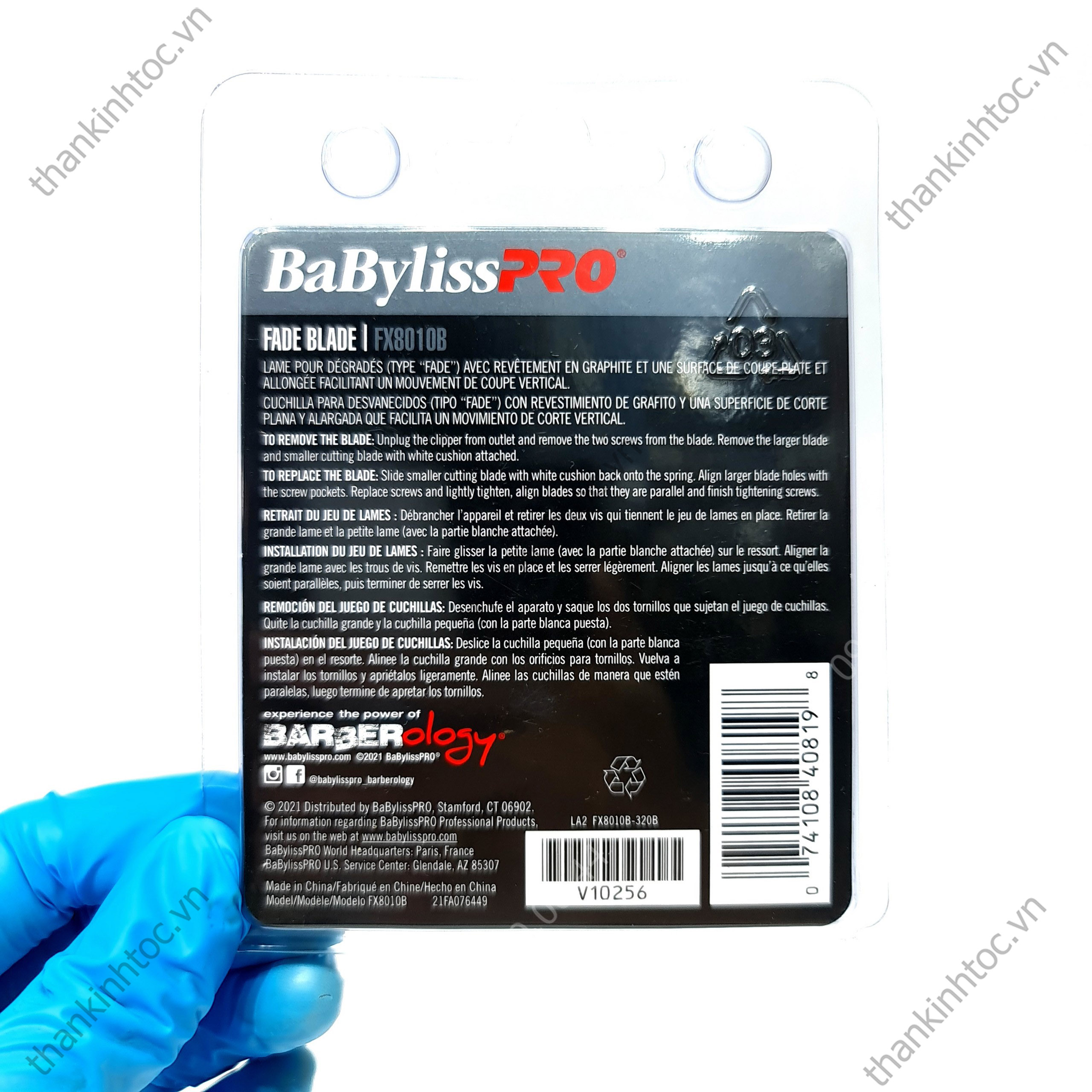 Lưỡi Đơn USA Babyliss Black Chính Hãng