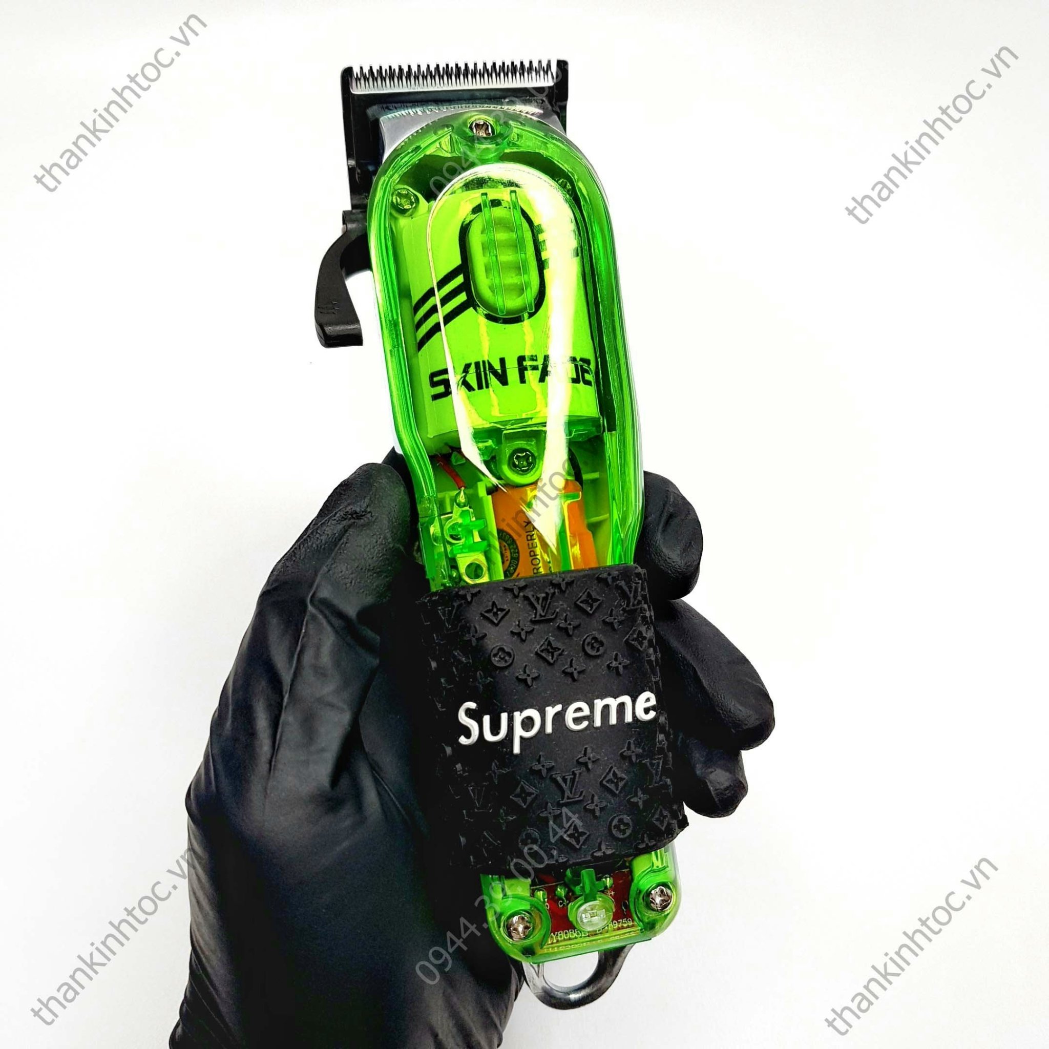 Tông đơ pin Lưỡi kép A2 Green Chính hãng