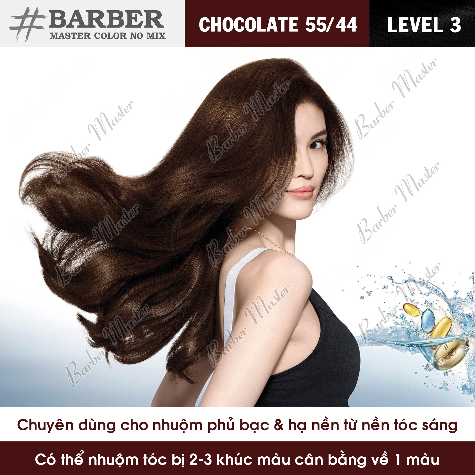 55/44 Nâu Chocolate - Phủ bạc