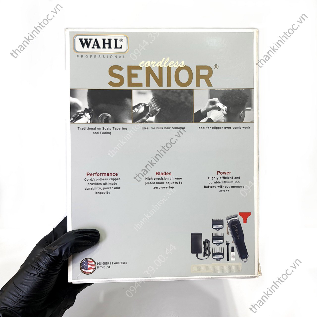 Tông đơ pin lưỡi đơn Wahl Senior Chính hãng USA Bản quốc tế